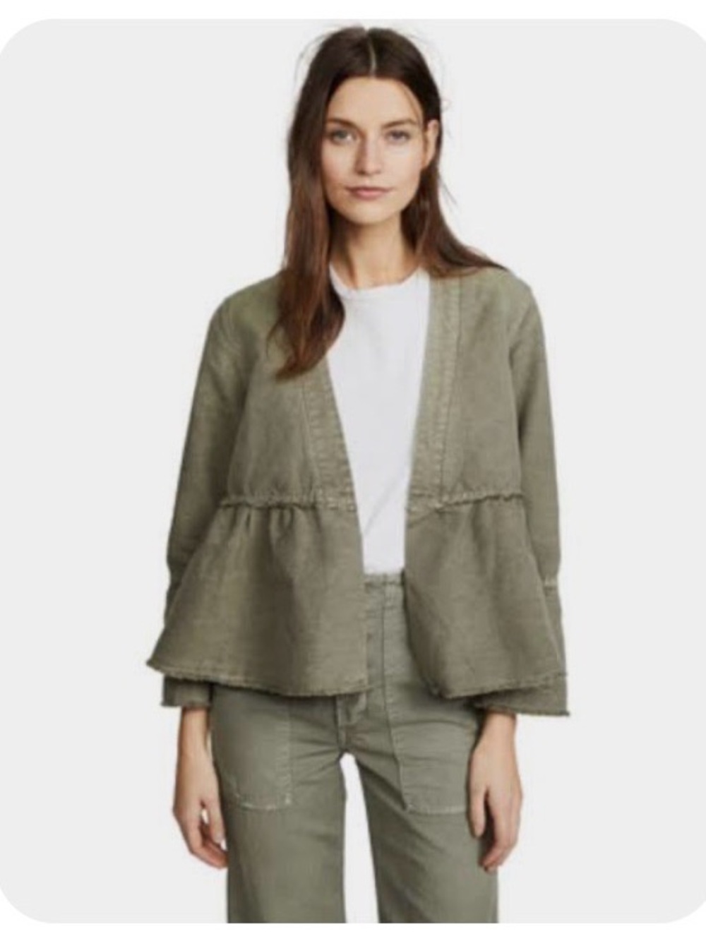 AMO Flounce Jacket army green XS